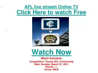 watch West Coast Eagles vs North Melbourne live Streaming To