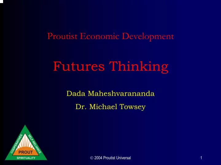 proutist economic development futures thinking