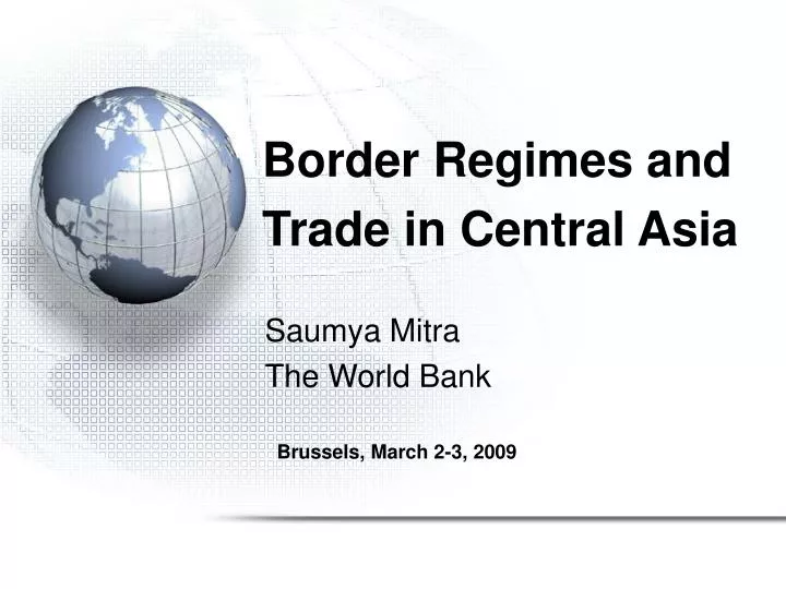 border regimes and trade in central asia