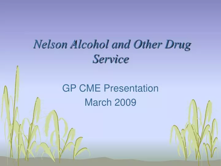 nelson alcohol and other drug service