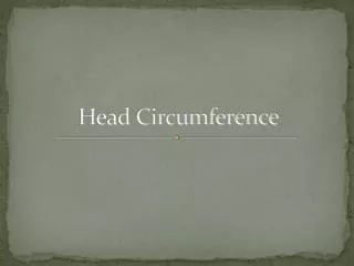 Head Circumference