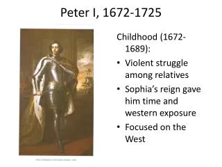 Peter I, 1672-1725