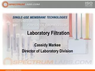 Laboratory Filtration