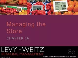 Managing the Store