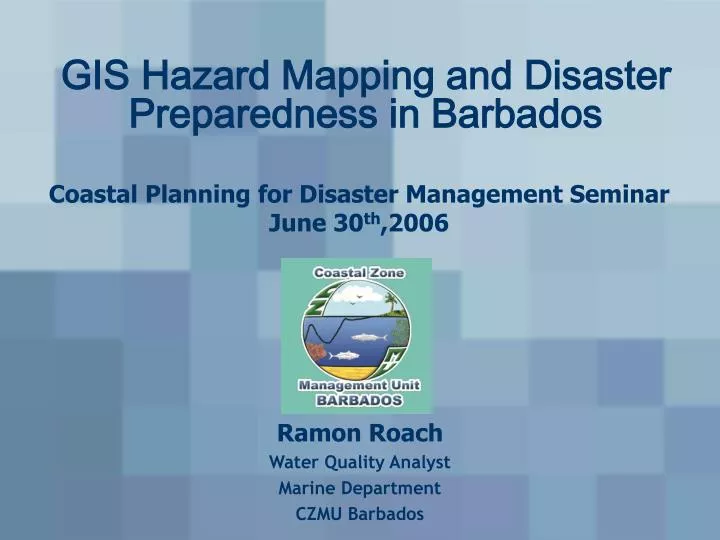 gis hazard mapping and disaster preparedness in barbados