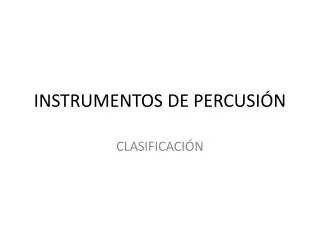 instrumentos de percusi n