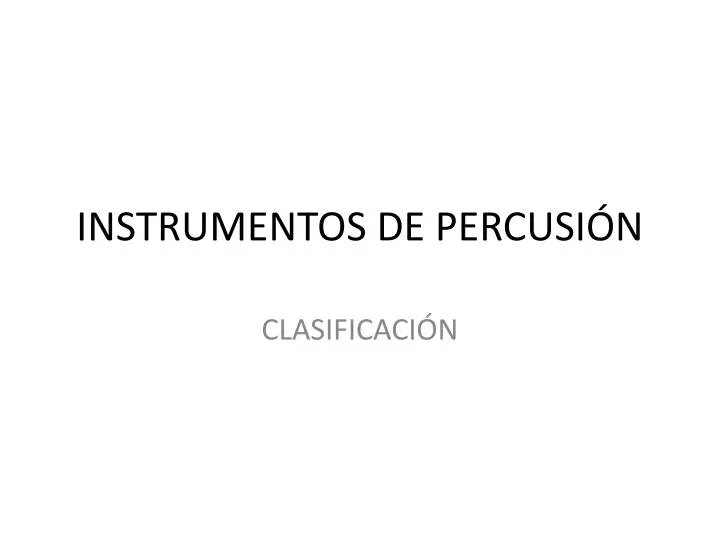 instrumentos de percusi n