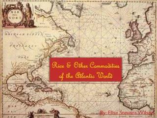Rice &amp; Other Commodities of the Atlantic World
