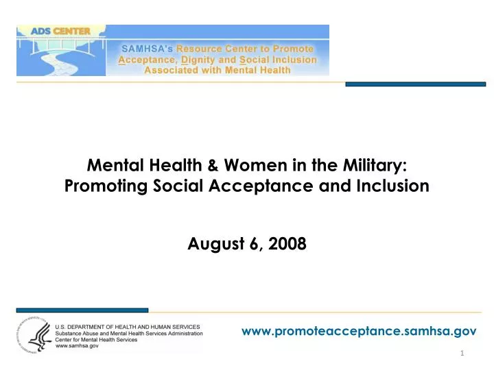 mental health women in the military promoting social acceptance and inclusion