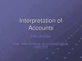 Interpretation of Accounts