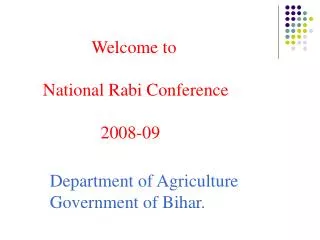Department of Agriculture Government of Bihar.