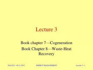 Lecture 3