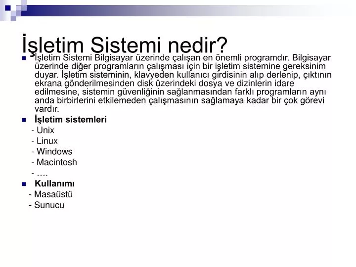 letim sistemi nedir