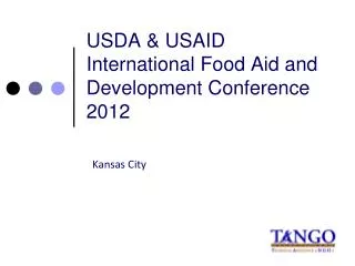 USDA &amp; USAID International Food Aid and Development Conference 2012