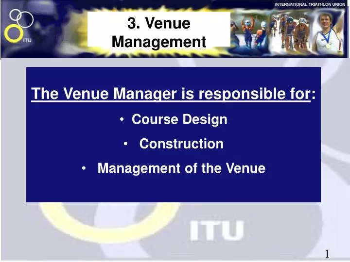 3 venue management