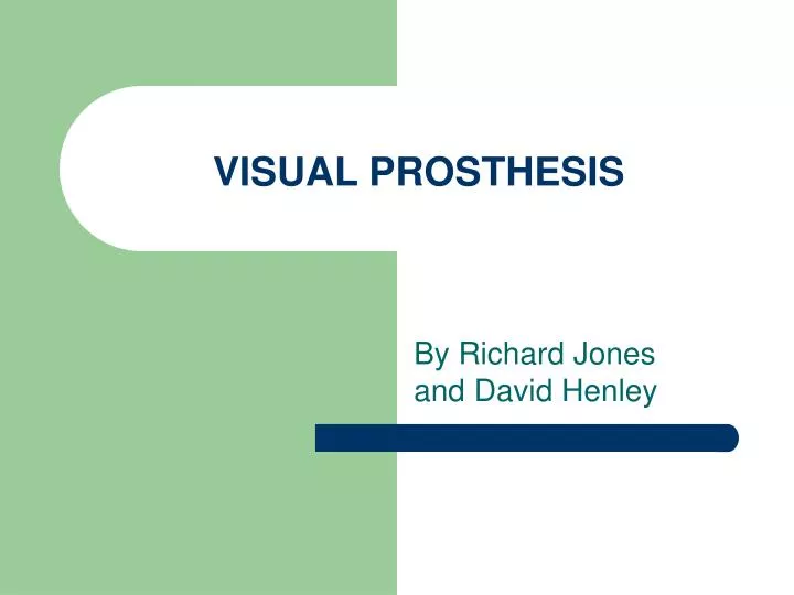 visual prosthesis