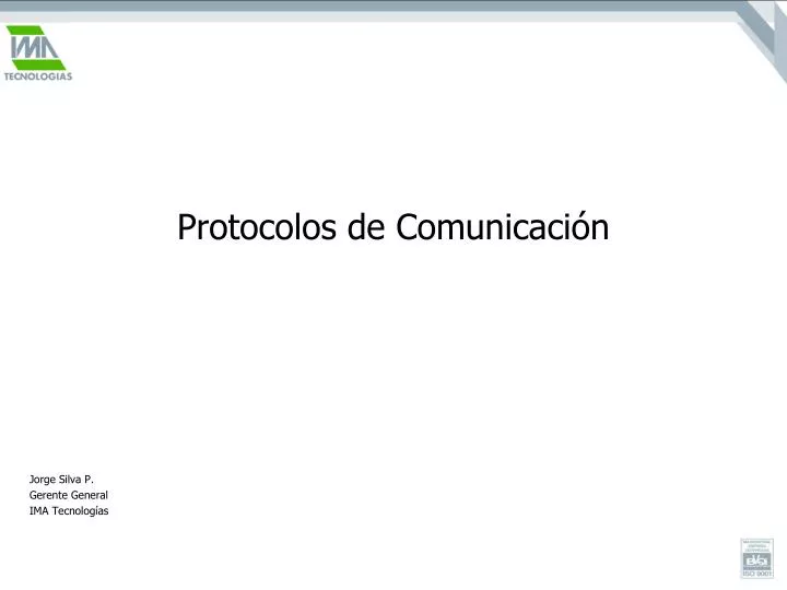 protocolos de comunicaci n