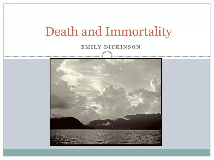 death and immortality