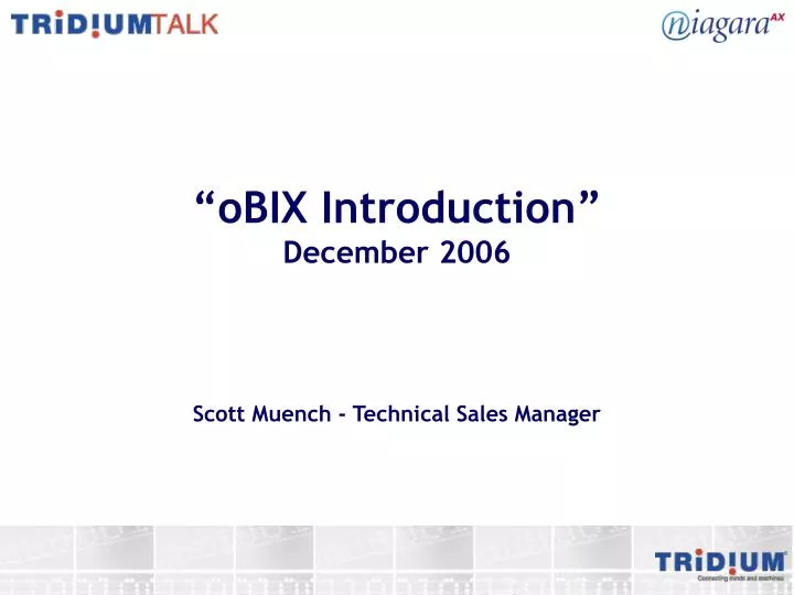 obix introduction december 2006