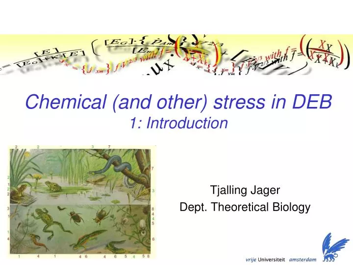 chemical and other stress in deb 1 introduction