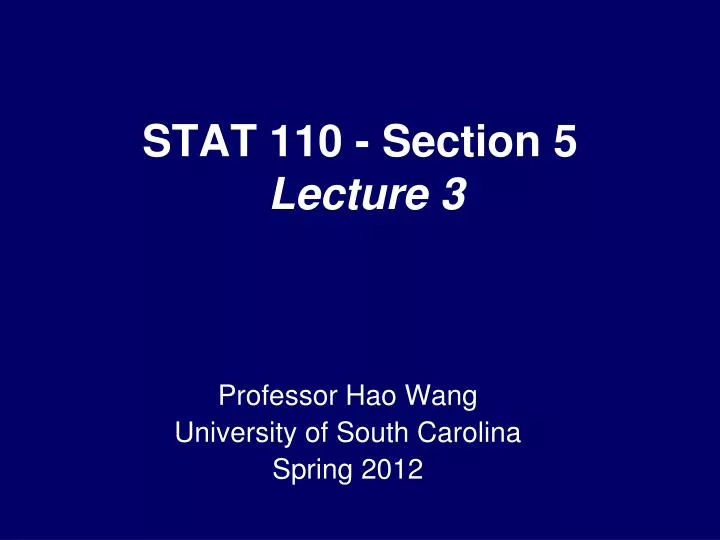 stat 110 section 5 lecture 3