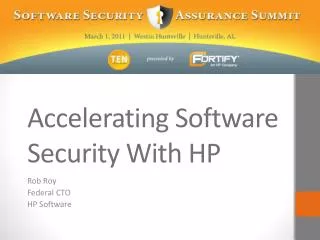 Accelerating Software Security With HP