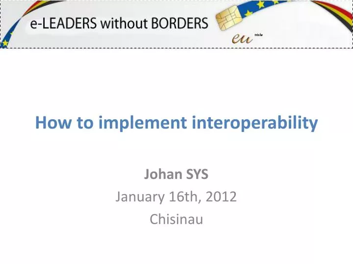 how to implement interoperability