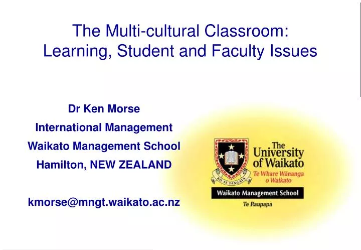 the multi cultural classroom learning student and faculty issues