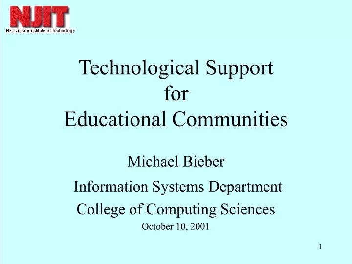 technological support for educational communities