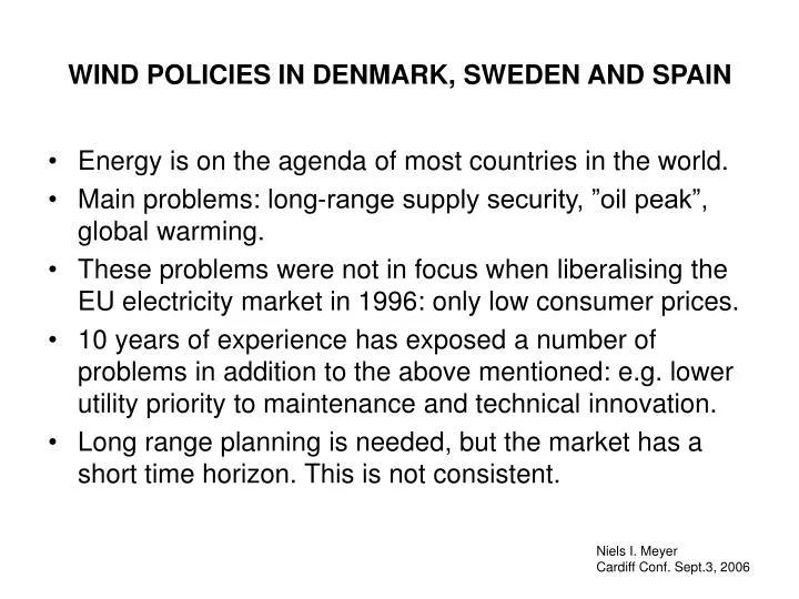 wind policies in denmark sweden and spain