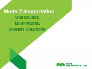 Mode Transportation