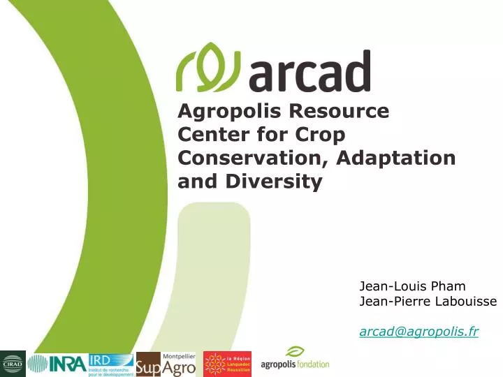 agropolis resource center for crop conservation adaptation and diversity