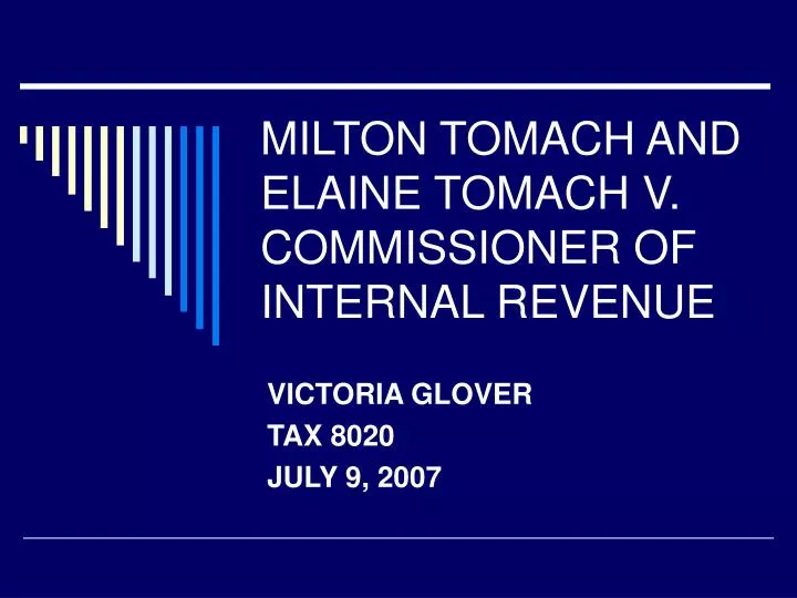 milton tomach and elaine tomach v commissioner of internal revenue