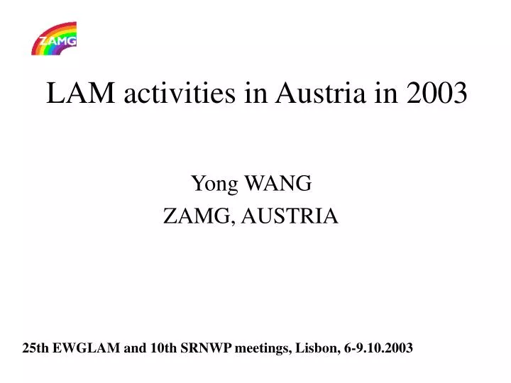 lam activities in austria in 2003