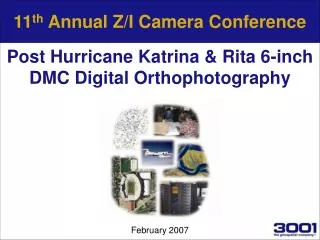 11 th Annual Z/I Camera Conference