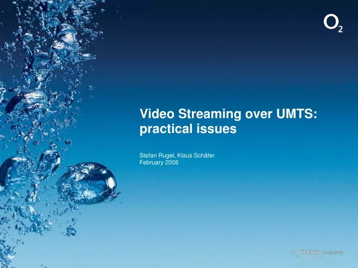 video streaming over umts practical issues