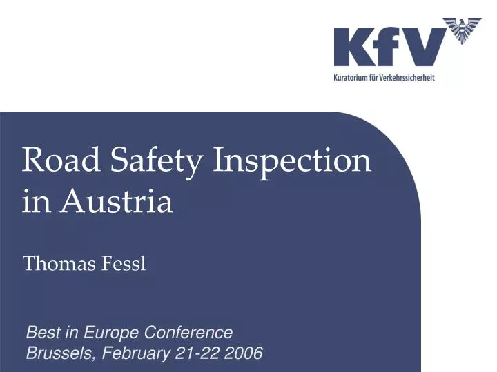 road safety inspection in austria