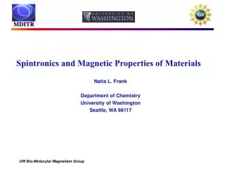 Spintronics and Magnetic Properties of Materials