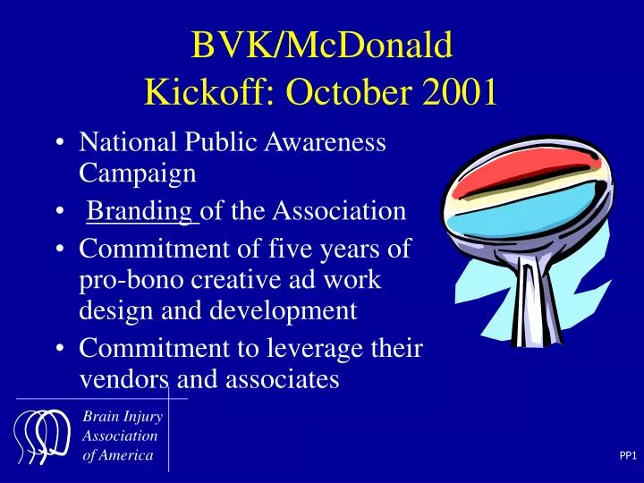 bvk mcdonald kickoff october 2001