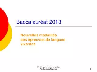 baccalaur at 2013