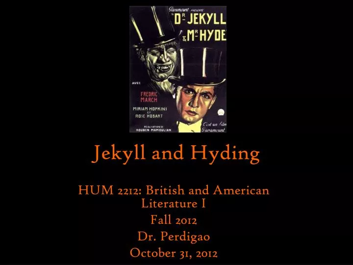 jekyll and hyding