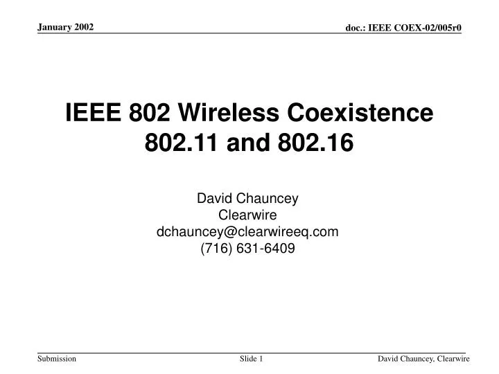 ieee 802 wireless coexistence 802 11 and 802 16