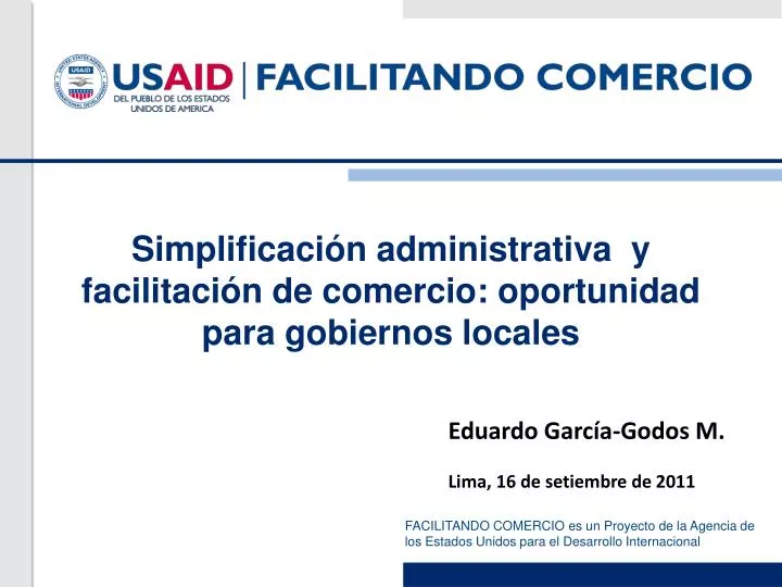 simplificaci n administrativa y facilitaci n de comercio oportunidad para gobiernos locales