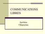 COMMUNICATIONS LIBRES - slide 1