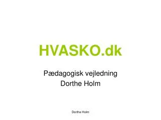 HVASKO.dk