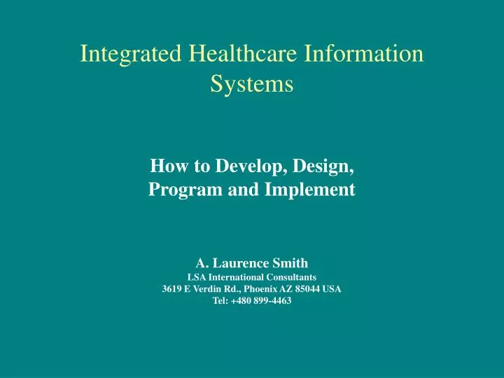 integrated healthcare information systems