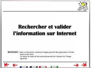 Rechercher et valider l’information sur Internet