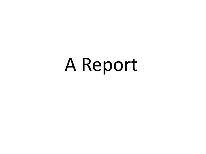 a report