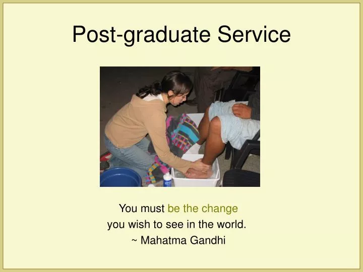 post graduate service
