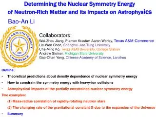 Determining the Nuclear Symmetry Energy of Neutron-Rich Matter and its Impacts on Astrophys ics